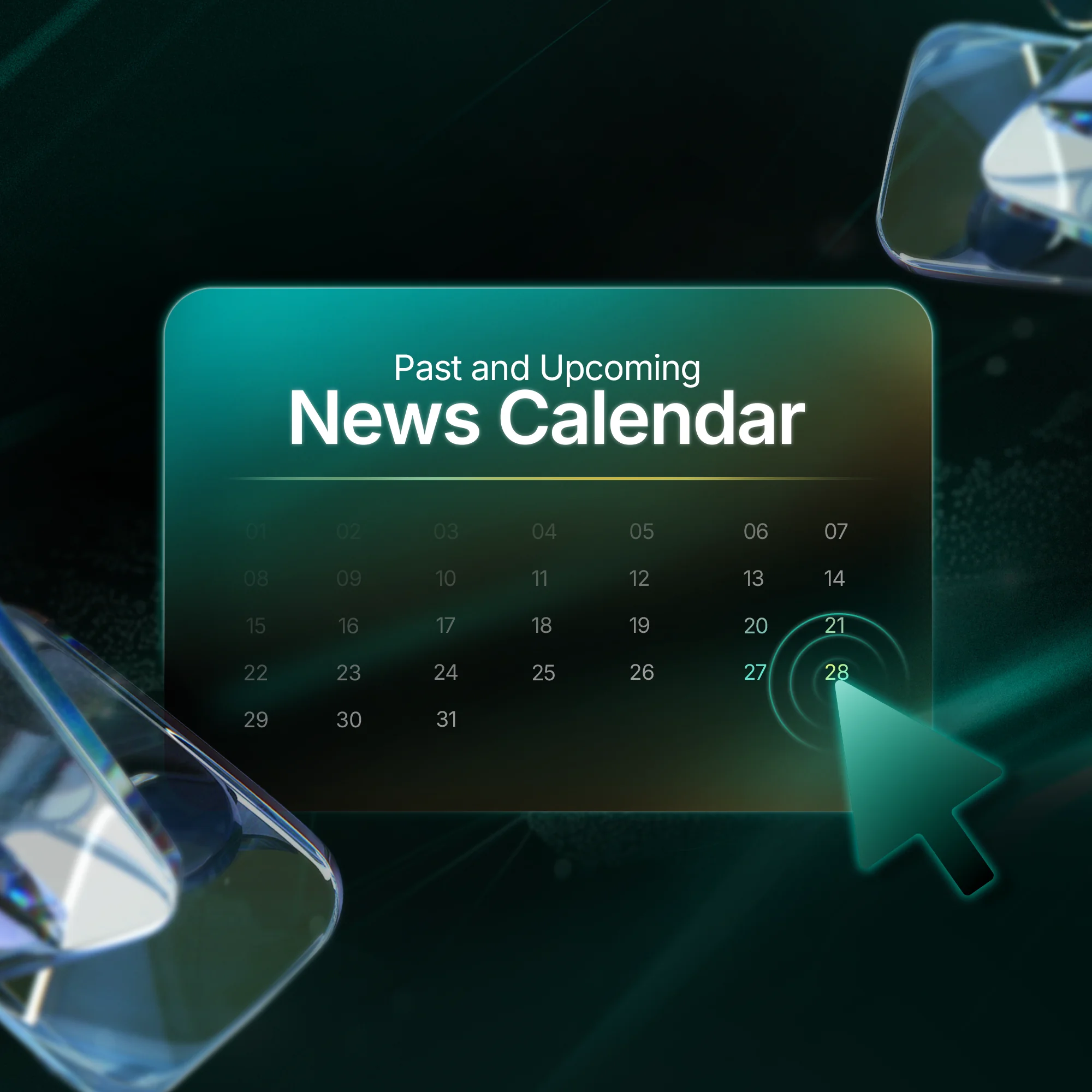 Past and Upcoming Economic News Calendar